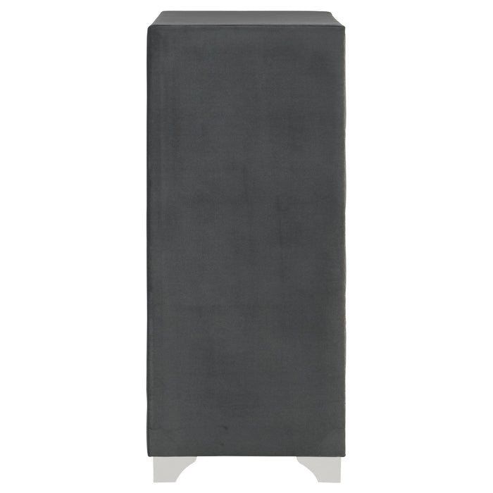 Melody 5-drawer Bedroom Chest Grey