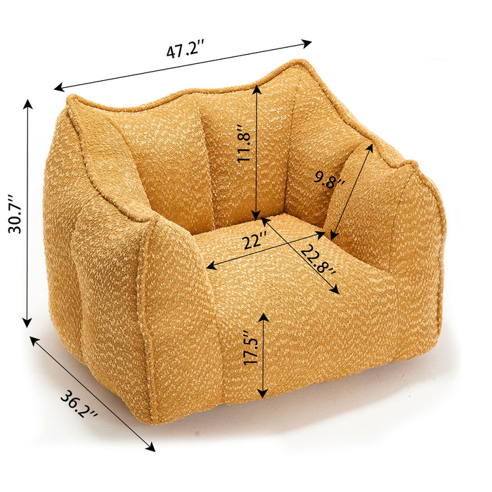 Comfortable Chenille Sofa Chairs With Highly Resilient Foam For Living Rooms And Bedrooms