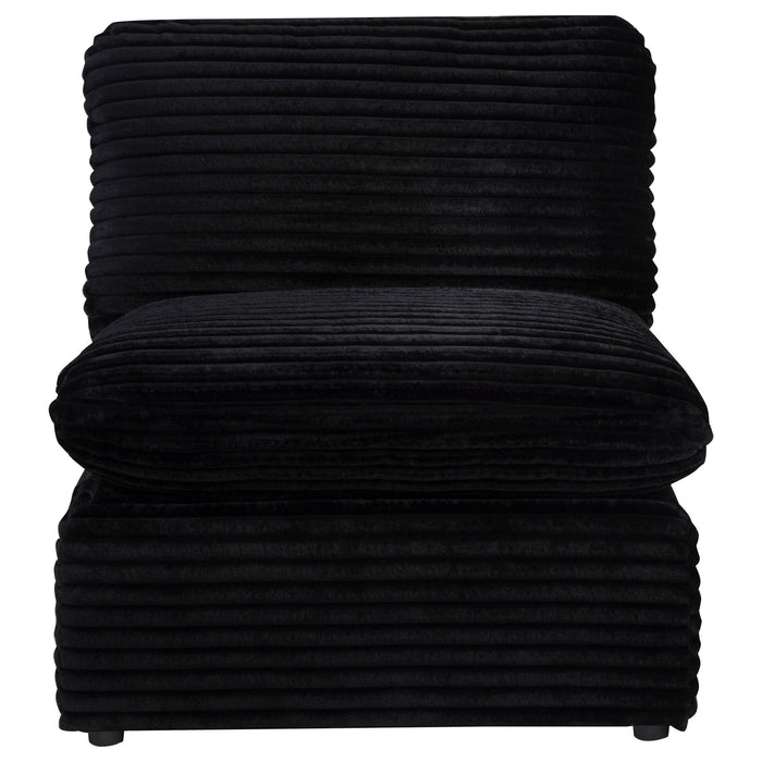 Collins Modular Armless Chair Black