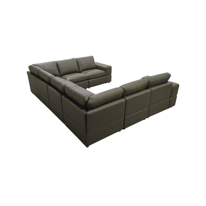 Modern Sectional Sofa With Large Square Arms
