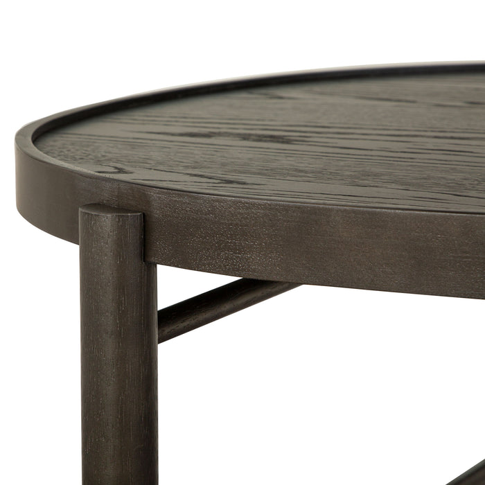 Hadleigh - Shaped Nesting Cocktail Table - Coffee Bean