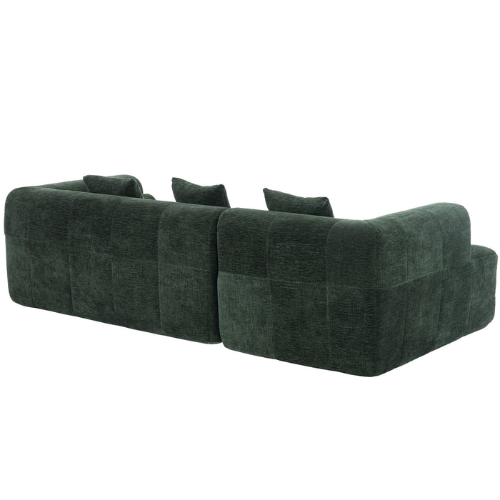 Sectional Free Combined Sofa With 2 Side Pockets