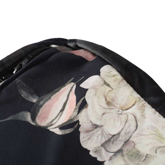 Hazel - Large Square Pouf With Flower Print