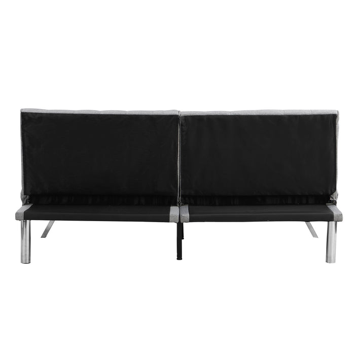 Modern Sofa Bed With Wood Frame And Stainless Legs
