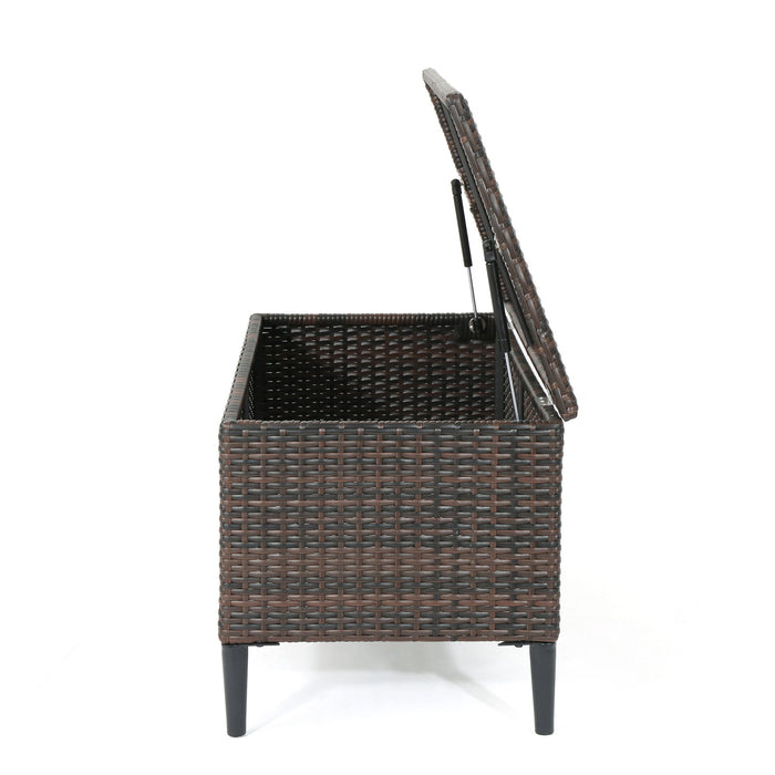 Rupert - Storage Unit Resin Wicker Outdoor