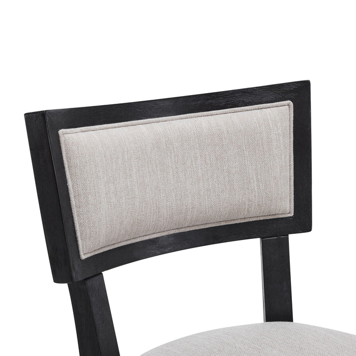 Upholstered Counter Height Bar Stools With Comfy Back (Set of 2)