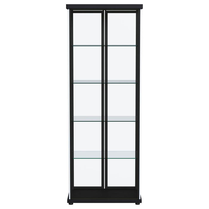 Aero - 5-Shelf Display Curio Cabinet With Led Lighting