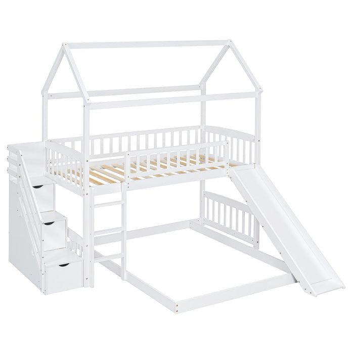 House Bunk Bed With Slide