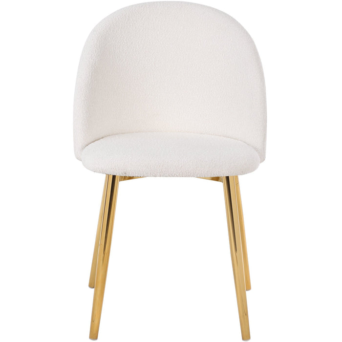 Marion - Mid-Century Modern Dining Chair (Set of 2) - Gold / White
