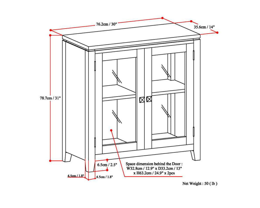 Cosmopolitan - Handcrafted Medium Storage Cabinet