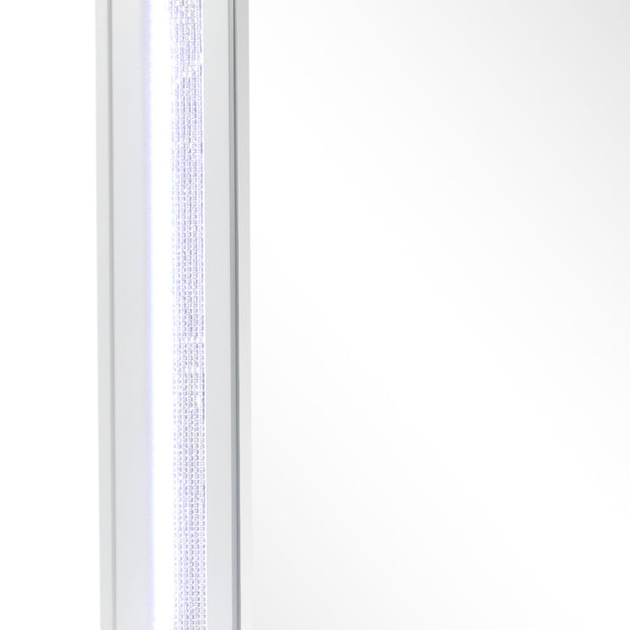 Abigale - Nightstand Top Mirror With LED Lighting (Only Mirror Top) - White