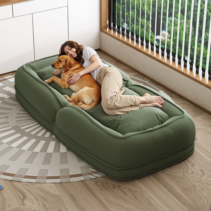 Upholstered Human Dog Bed For Adults And Pets