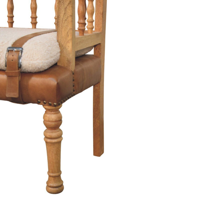 Strapped Hallway Bench