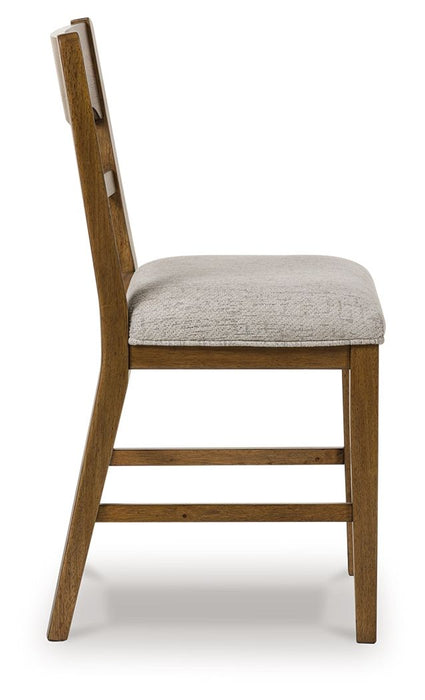Cabalynn - Upholstered Barstool (Set of 2) - Oatmeal / Light Brown