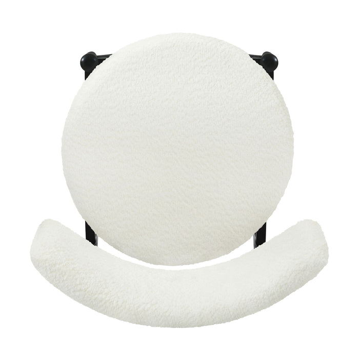 Mid Century Modern Counter Stools, Fabric Upholstered Chairs