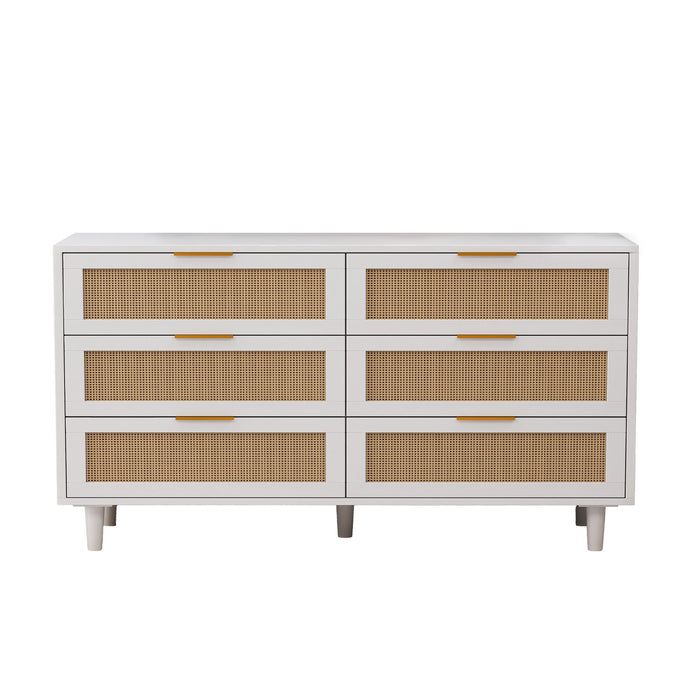 6 Drawer Storage Modern Cabinet For Bedroom