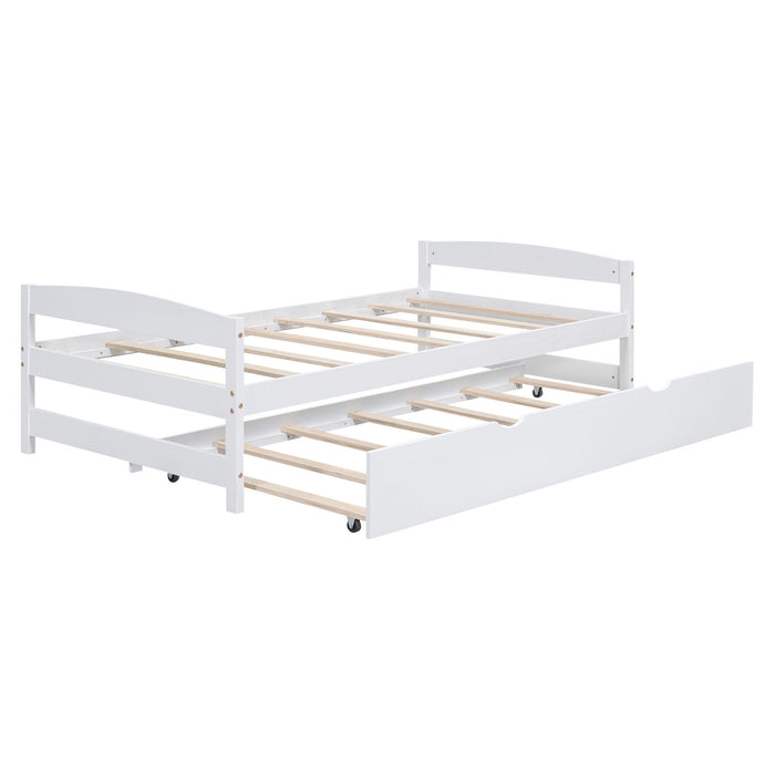 Platform Bed With Trundle