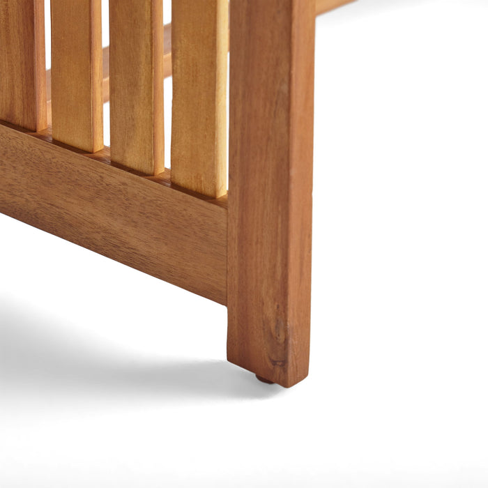 Acacia Wood Rectangular Patio Coffee Table For Outside