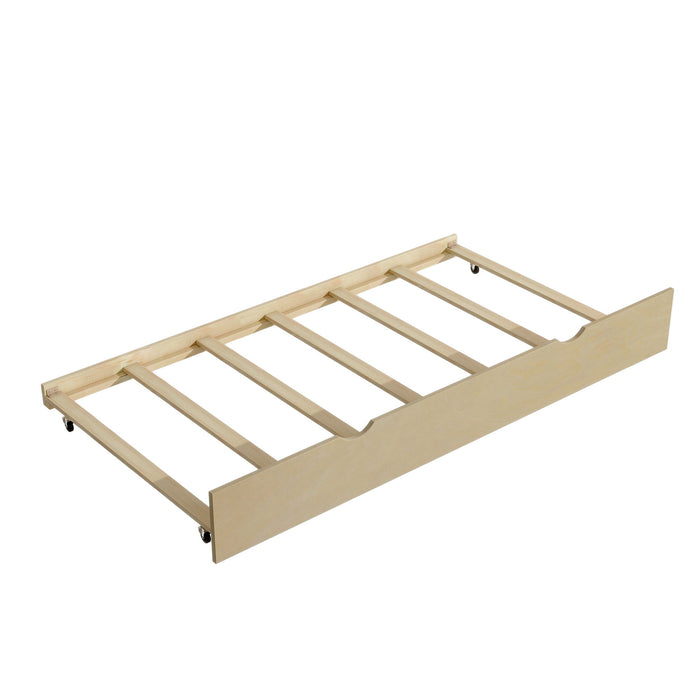 Daybed With Storage Shelves, USB Charging, And Trundle Bed