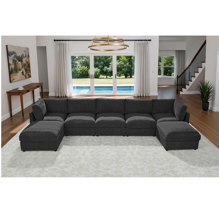Modern Reversible Modular Sectional