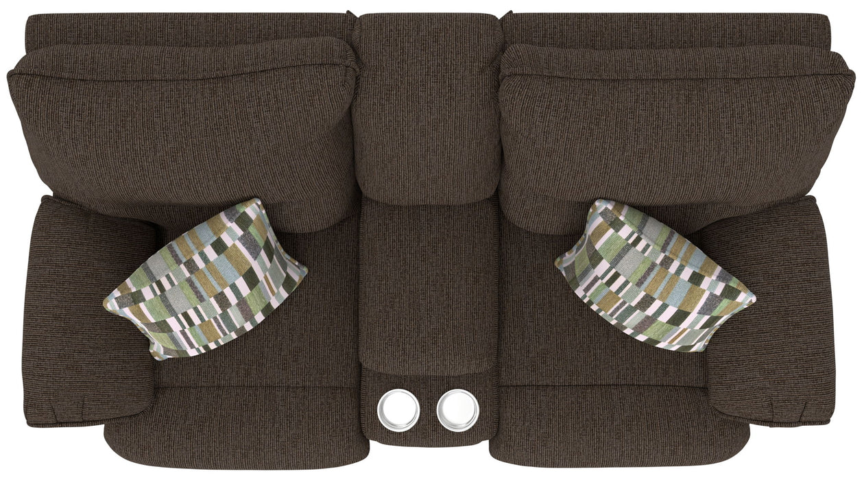 Lenny - Power Lay Flat Reclining Console Loveseat