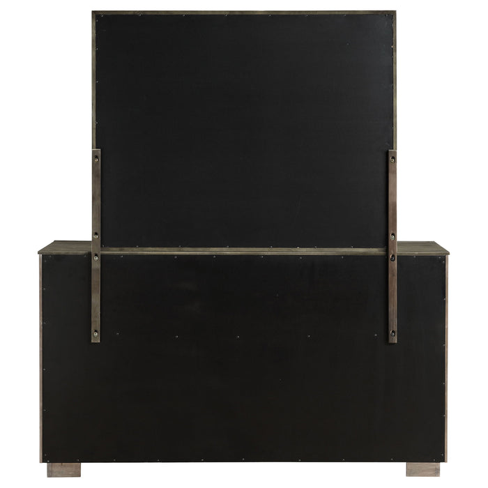 Durango 8-drawer Dresser and Mirror Taupe Oak