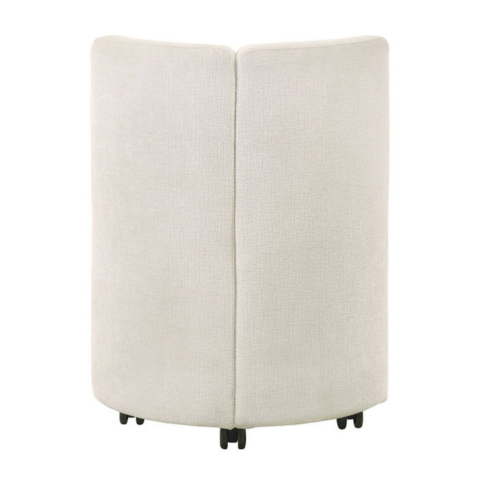 Blayde - Side Chair With Swivel Set of 2) - White Chenille Fabric