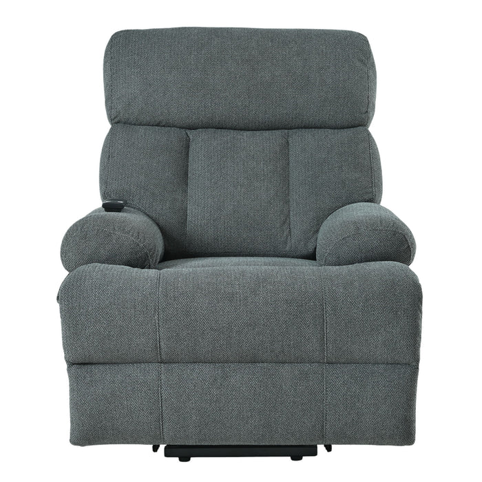 Oversized Power Lift Recliner Chai With Remote Control, Side Pocket, Spacious Seat