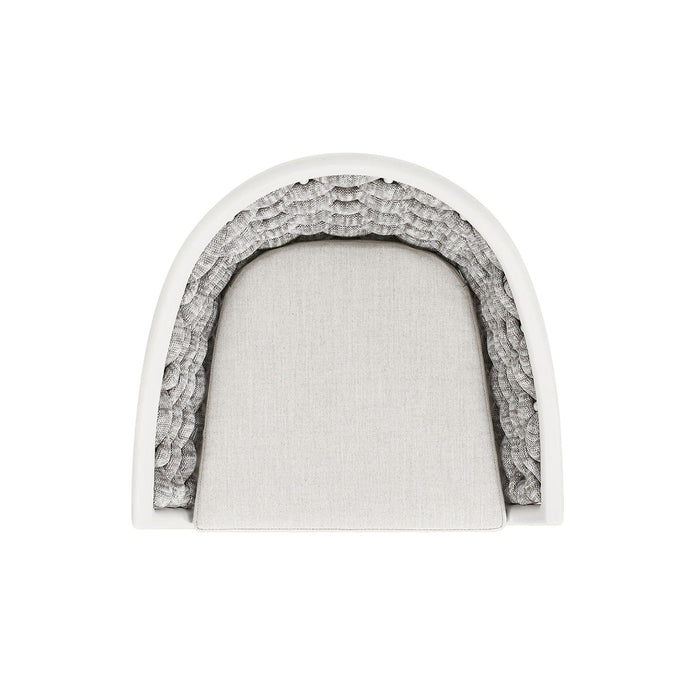 Rowan - Rope Barrel Low Back Patio Counter Stool (Set of 2) - Optic White