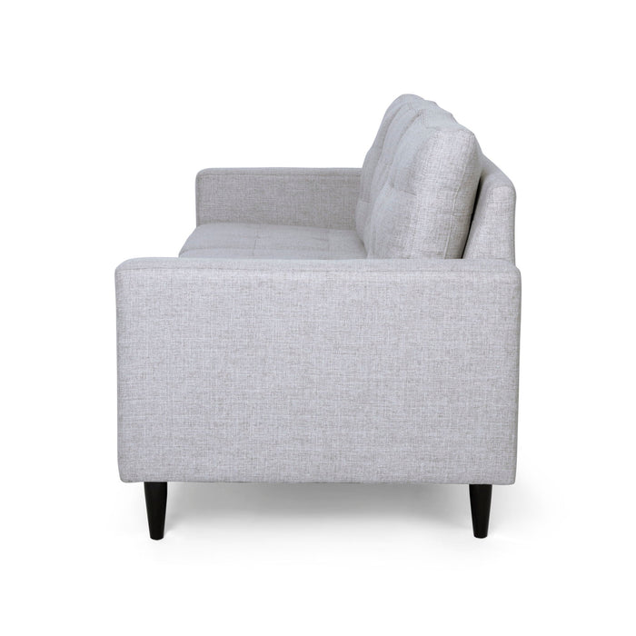 Jenny - Contemporary Tufted Fabric 3 Seater Sofa