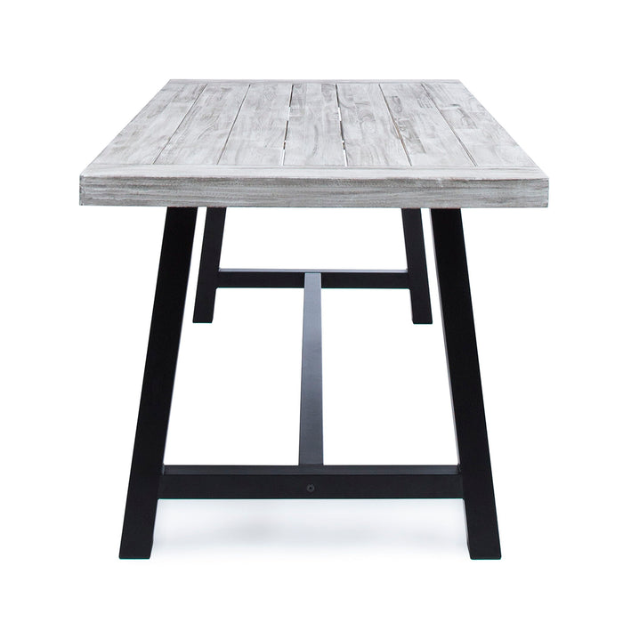 Outdoor Sandblast Finish Acacia Wood Dining Table