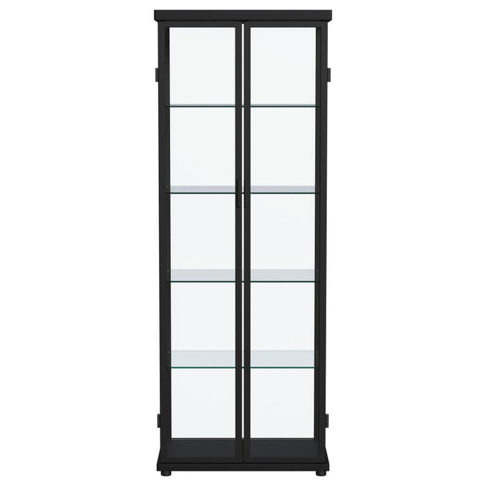 Aero - 5-Shelf Display Curio Cabinet With Led Lighting