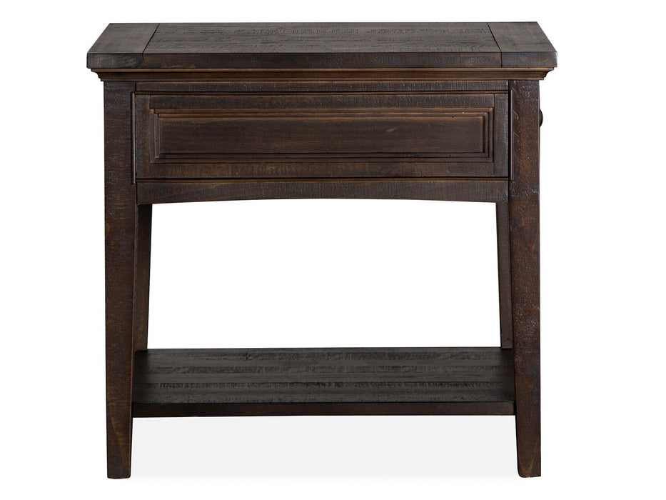 Westley Falls - Rectangular End Table - Graphite