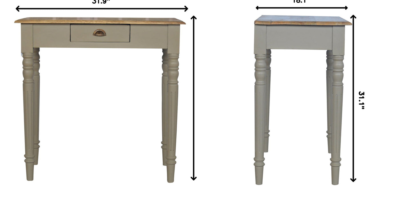 Hand Painted Writing Desk - Gray