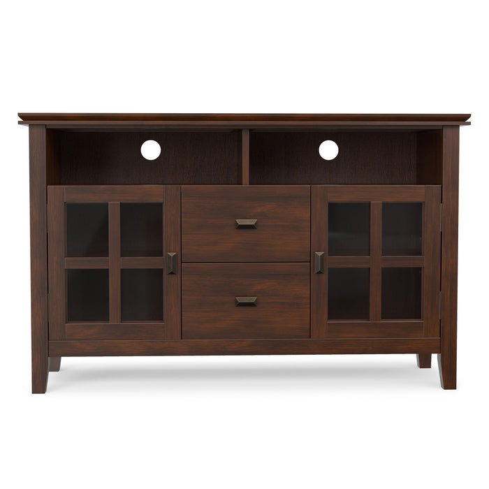 Artisan - TV Media Stand, Handcrafted - Russet Brown