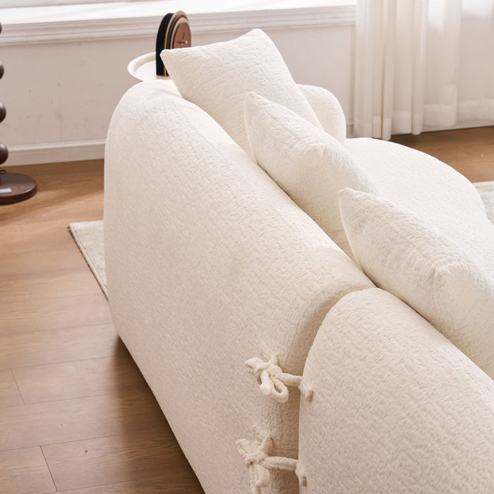 Combined Sofa With 4 Pillows