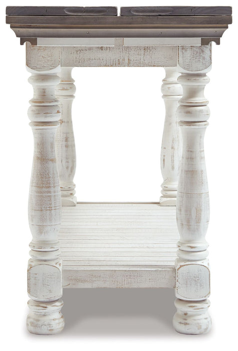 Havalance - Flip Top Sofa Table - Gray / White