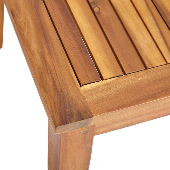 Ajuni - Rectangular Acacia Outdoor Coffee Table - Natural