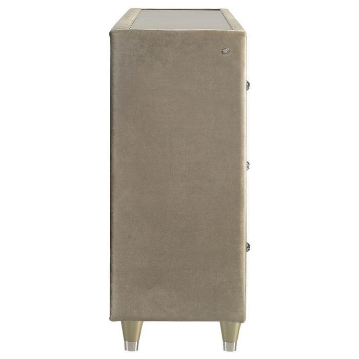 Lorient - 8-Drawer LED Bedroom Flame Box Dresser