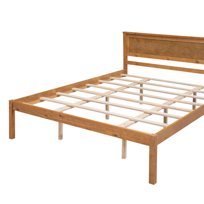 Platform Bed Frame With Headboard