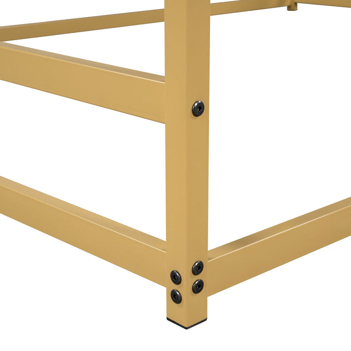 Metal House Shape Platform Bed