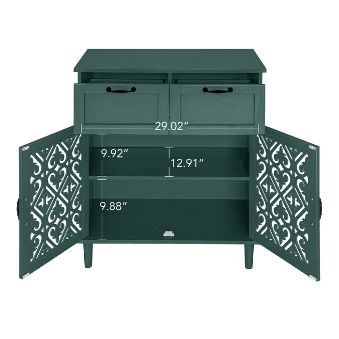 2 Door 2 Drawer Elegant Cabinet