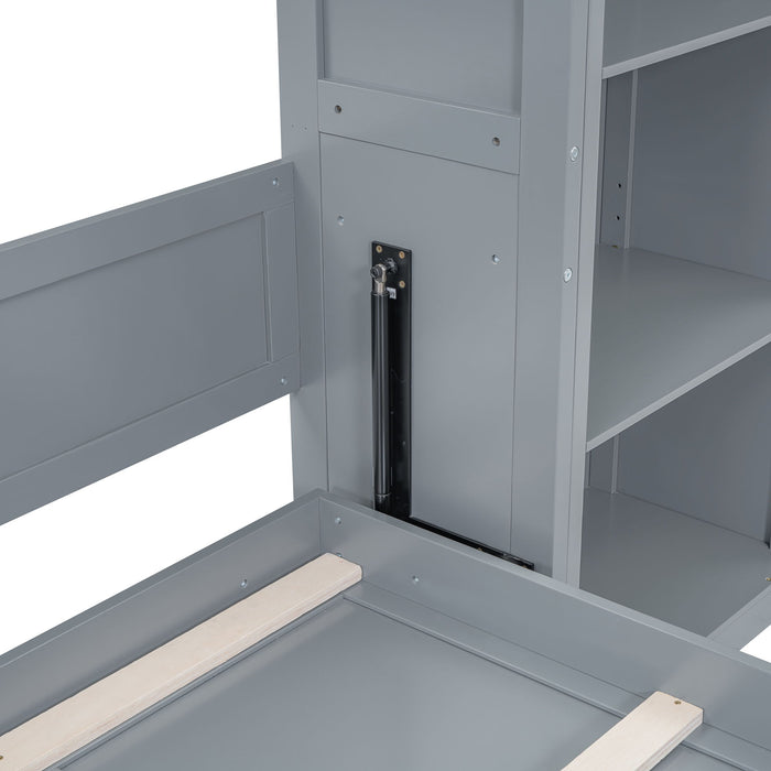 Multifunction Murphy Wall Bed With Shelves