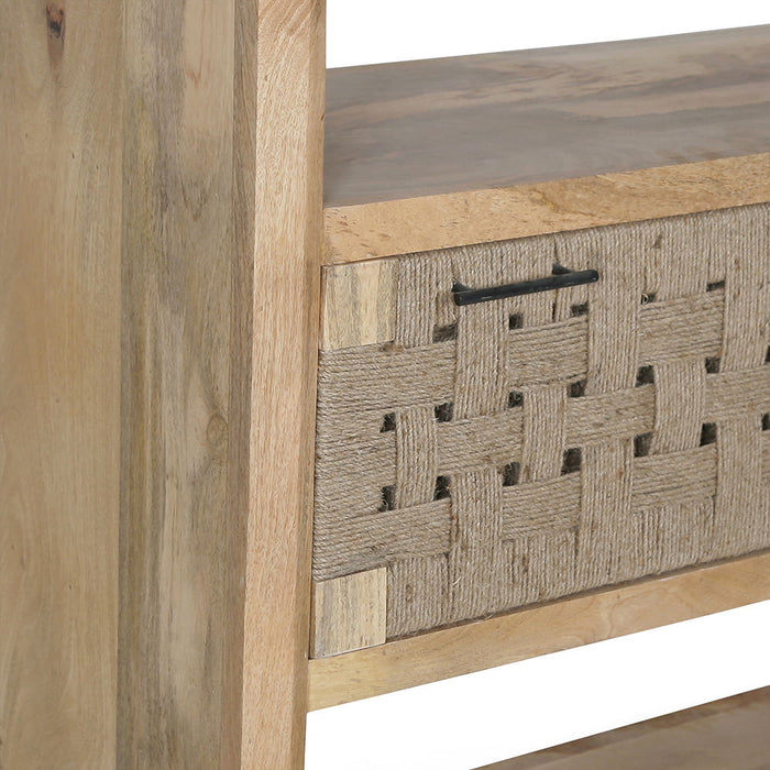 Shelf With Drawer - Beige Brown