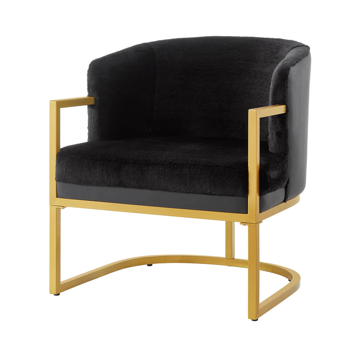 Upholstered Reading Accent Armchair For Living Room