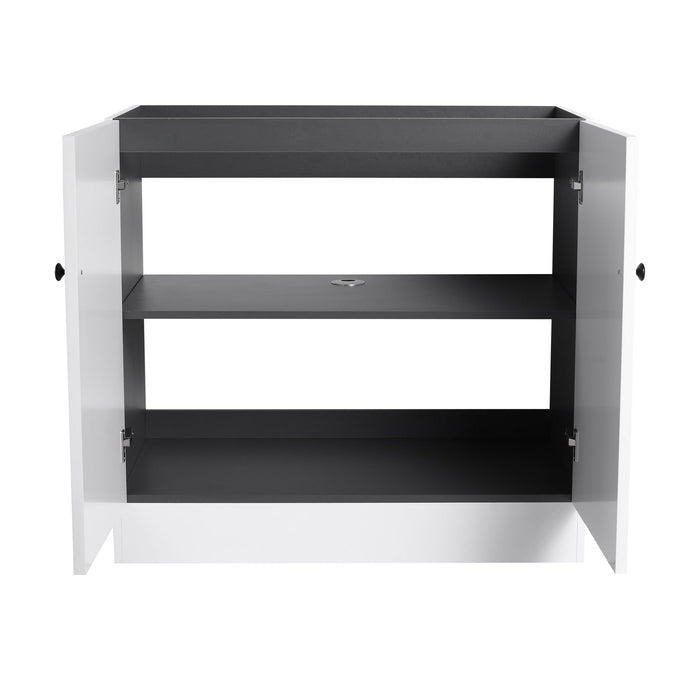 Modern Freestanding Bathroom Vanity With Soft Close Cabinet Doors