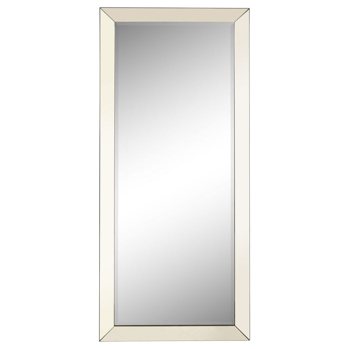 Barnett 30 x 70 Inch Full Length Floor or Wall Mirror Silver