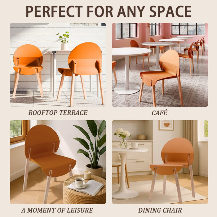 4 Piece Set Of Single Chairs With Long Table