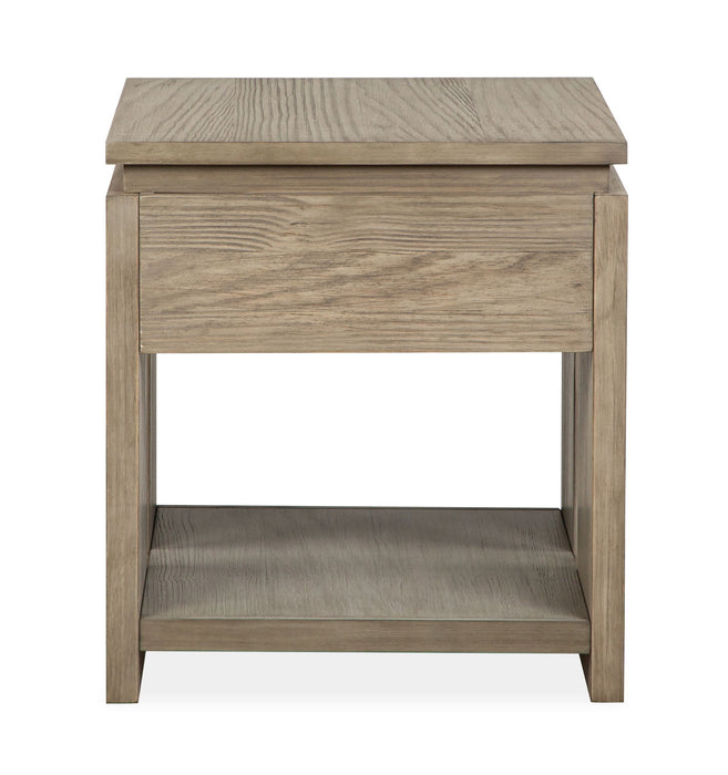 Conrad - Rectangular End Table - Stone Harbor Gray