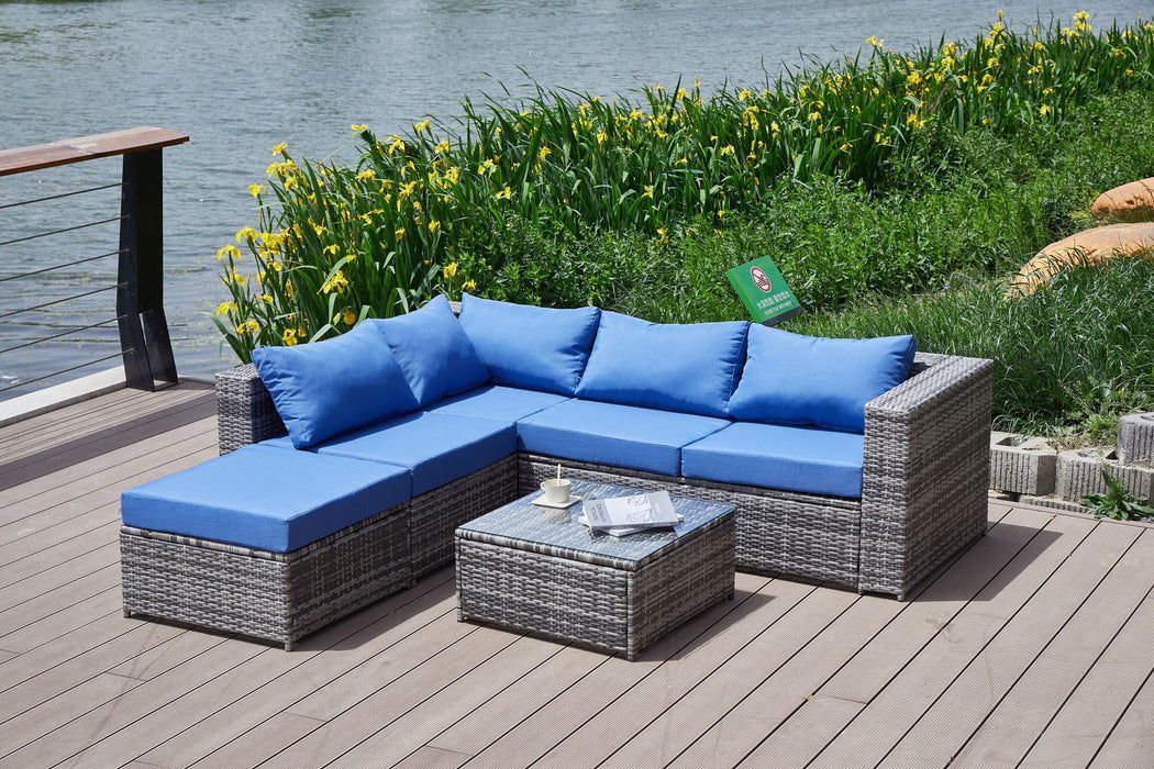 Patio Sofa With Cushions